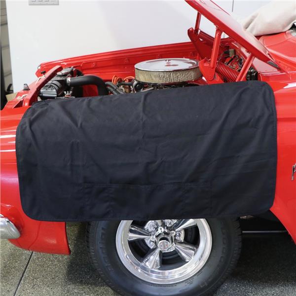 Black Plushweave Garage Vehicle Fender Protective Cover